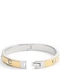 COACH Signature C Bangle Bracelet, Color:Two Tone - Image 3