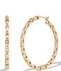 Color:Gold - Image 1 - Signature C Chain Hoop Earrings