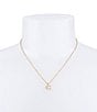 COACH Signature C Charm Starter Necklace, Color:Gold - Image 4