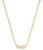 COACH Signature C Cube Short Pendant Necklace - Image 1
