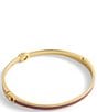 COACH Signature C Enamel Bangle Bracelet, Color:Light Pink/Gold - Image 3
