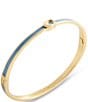 COACH Signature C Enamel Bangle Bracelet, Color:Blue/Gold - Image 2