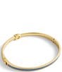 COACH Signature C Enamel Bangle Bracelet, Color:Blue/Gold - Image 3