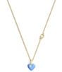 COACH Signature C Enamel Heart Short Pendant Necklace - Image 1