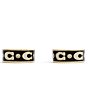 COACH Signature C Enamel Huggie Hoop Earrings - Image 2