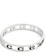 COACH Signature C Enamel Openwork Bangle Bracelet - Image 1