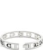 COACH Signature C Enamel Openwork Bangle Bracelet - Image 3