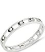 COACH Signature C Enamel Openwork Bangle Bracelet - Image 4