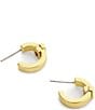 COACH Signature C Huggie Hoop Earrings, Color:Shiny Gold - Image 3