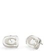COACH Signature C Lucite Stud Earrings - Image 1
