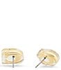 COACH Signature C Lucite Stud Earrings, Color:Shiny Gold - Image 2