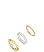 COACH Signature C Mixed Chain Stacked Ring Set - Image 2