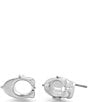 COACH Signature C Prong Stud Earrings - Image 1