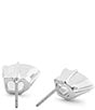 COACH Signature C Prong Stud Earrings - Image 2