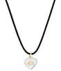 COACH Signature C Resin Heart Short Pendant Necklace - Image 1