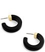 COACH Signature C Resin Hoop Earrings - Image 5
