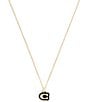 COACH Signature C Resin Short Pendant Necklace - Image 1