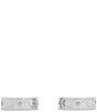 COACH Signature C Stone Huggie Hoop Earrings - Image 5