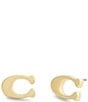 COACH Signature C Stud Earrings - Image 1