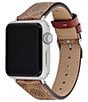 Color:Tan - Image 3 - Women's Signature Canvas 38/40mm Band for Apple Watch®
