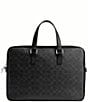 COACH Signature Canvas Caden Brief Bag, Color:Black Signature - Image 2