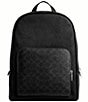 COACH Signature Canvas Wade Backpack, Color:Black Signature - Image 1