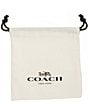COACH Signature Carabiner Heart Short Pendant Necklace, Color:Two Tone - Image 3