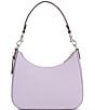 Color:Soft Purple - Image 2 - Signature Coated Canvas Silver Zip Crossbody Shoulder Bag