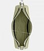 Color:Moss - Image 3 - Signature Coated Canvas Silver Zip Crossbody Shoulder Bag