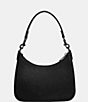 Color:Black - Image 2 - Signature Coated Canvas Solid Black Crossbody Shoulder Bag