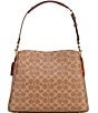 Color:Tan Rust/Brass - Image 2 - Signature Logo Coated Canvas Willow Shoulder Bag
