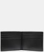 Color:Charcoal/Black - Image 2 - Signature Coated Canvas/Leather Slim Billfold Wallet