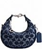 COACH Signature Denim Jonie Bag, Color:LH/DEEP BLUE MULTI - Image 1
