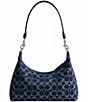 COACH Signature Denim Juliet 25 Shoulder Bag, Color:Deep Blue - Image 2