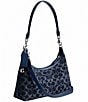 COACH Signature Denim Juliet 25 Shoulder Bag, Color:Deep Blue - Image 4