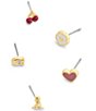 COACH Signature Enamel Heart Motif Single Stud Earring Boxed Set - Image 2