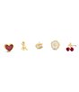 COACH Signature Enamel Heart Motif Single Stud Earring Boxed Set - Image 3