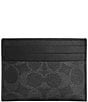 COACH Signature Flat Card Case - Image 1