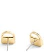 COACH Signature Handbag Stud Earrings, Color:Shiny Gold - Image 2