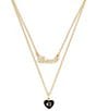 COACH Signature Heart Resin Short Multi-Strand Necklace - Image 1