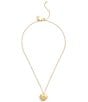 COACH Signature Heart Short Pendant Necklace, Color:Shiny Gold - Image 2