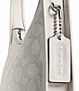 COACH Signature Jacquard Curve Shoulder Bag, Color:Cloud Chalk - Image 5