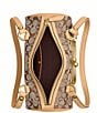 COACH Signature Jacquard Kisslock Handle Barrel Shoulder Bag 28 - Image 4