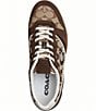COACH Signature Jacquard Logo Lace Up Track Sneakers - Image 4