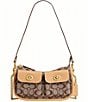 COACH Signature Jacquard Twin Turnlock Waverly Shoulder Bag - Image 1