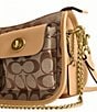 COACH Signature Jacquard Twin Turnlock Waverly Shoulder Bag - Image 6