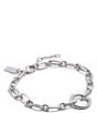 COACH Signature Link Line Bracelet, Color:Silver - Image 2
