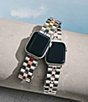 Color:Silver/Rainbow - Image 5 - Signature Link Stainless Steel 38/40mm Bracelet for Apple Watch®