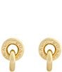 COACH Signature Logo Interlocking Ring Drop Earrings - Image 1