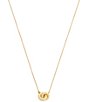 COACH Signature Logo Interlocking Ring Short Pendant Necklace - Image 2